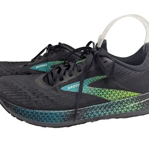 Brooks Men Hyperion Tempo Black Kayaking Green Gecko Running Shoes Size 8